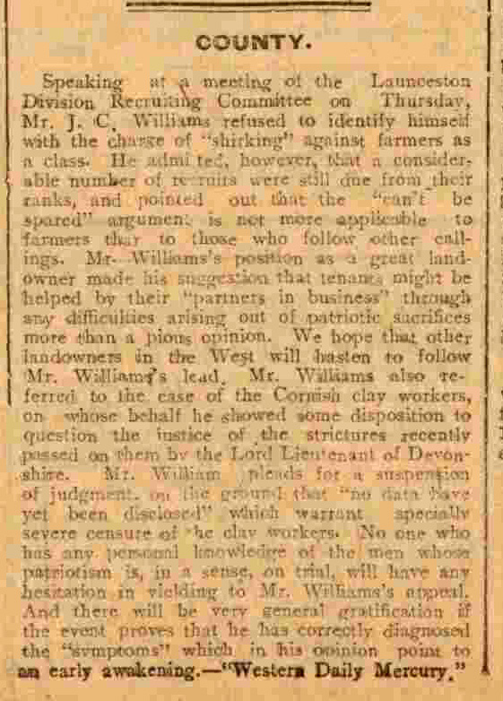 Cornishman - Thursday 17 December 1914 