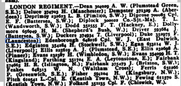 POW Weekly Casualty List (War Office & Air Ministry ) - Tuesday 17 September 1918