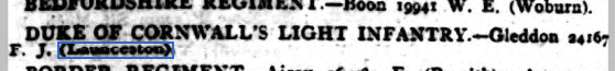 POW Weekly Casualty List (War Office & Air Ministry ) - Tuesday 20 August 1918 