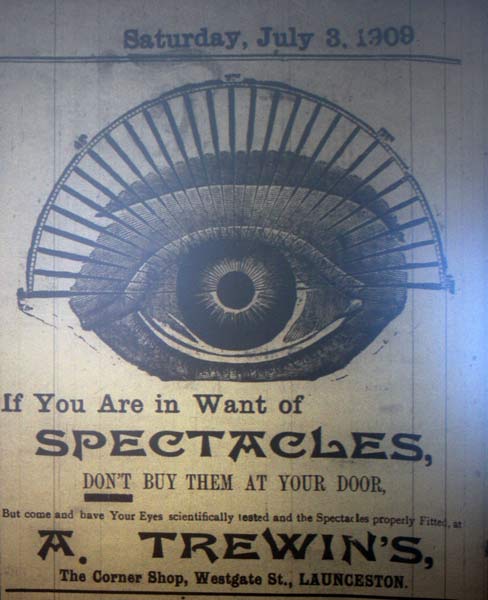 Trewin of Launceston 1909 advert