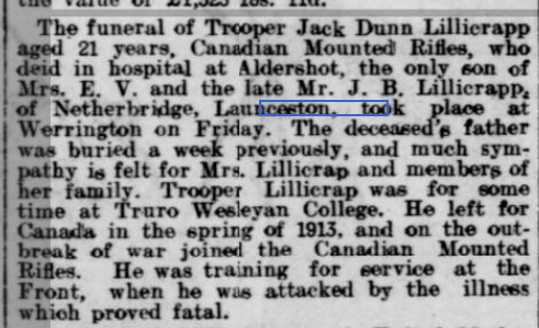 West Briton and Cornwall Advertiser - Monday 17 January 1916 