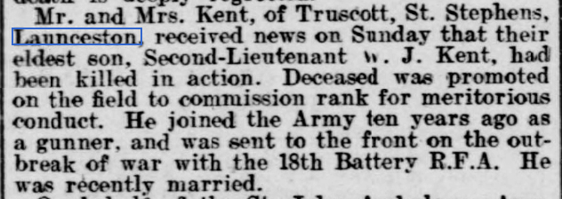 West Briton and Cornwall Advertiser - Thursday 18 March 1915