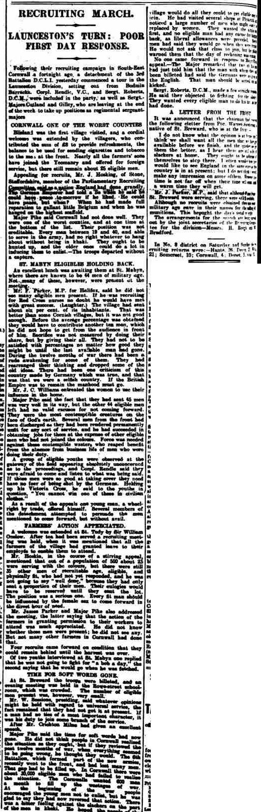 Western Morning News - Tuesday 10 August 1915 