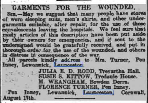 Western Morning News - Wednesday 19 August 1914 