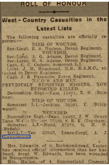 Western Times - Friday 23 February 1917 