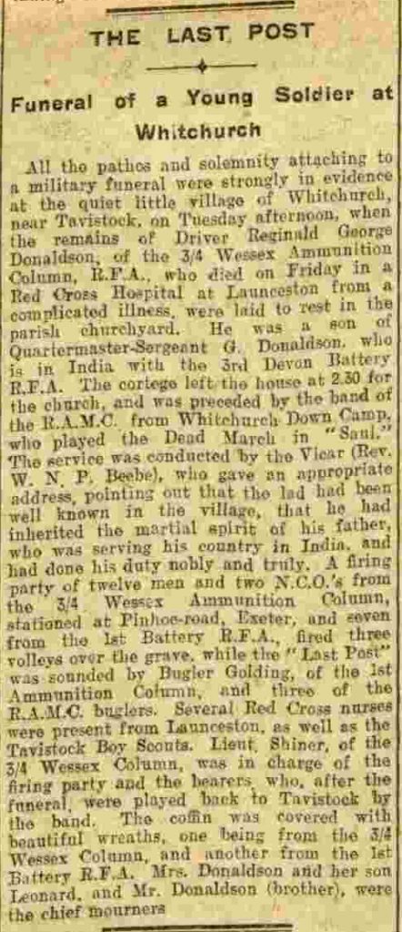 Western Times - Friday 27 August 1915 