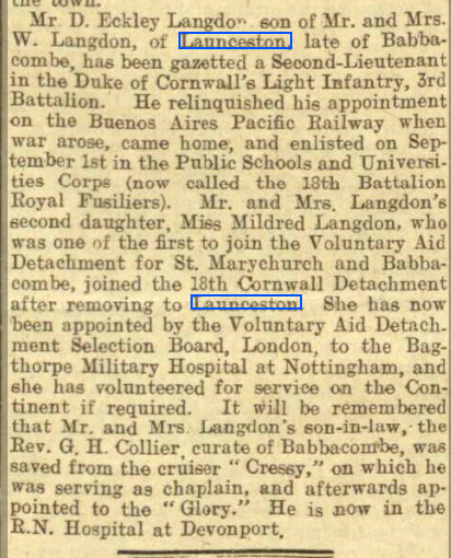 Western Times - Thursday 03 June 1915 