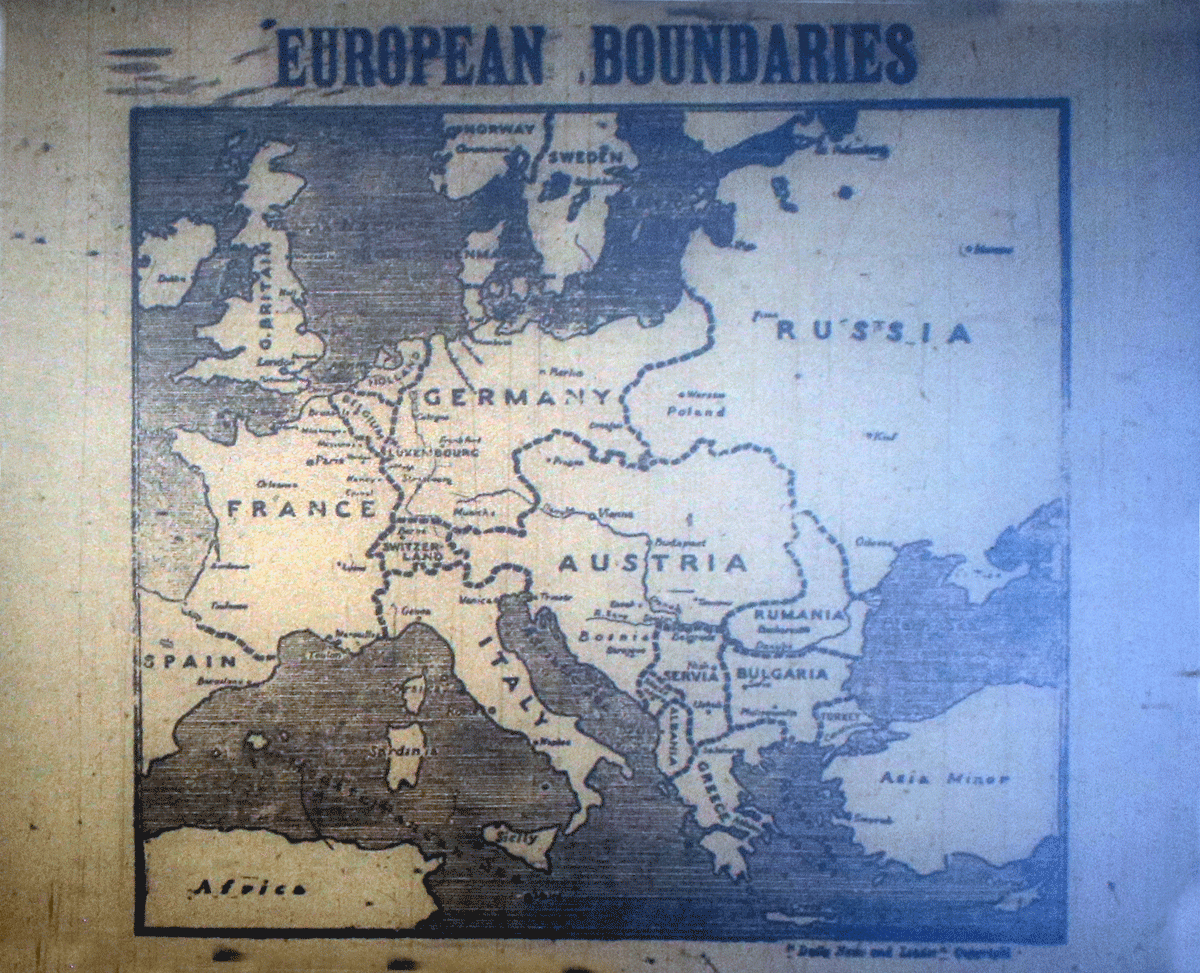 European Boundaries December 1914