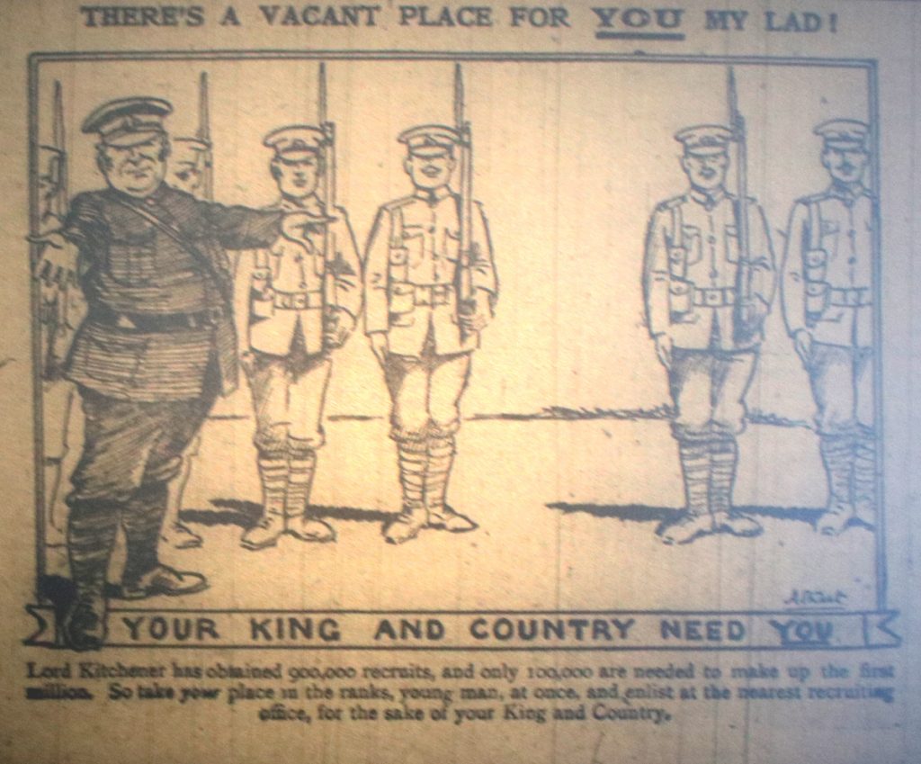 Your Country Needs You November 1914