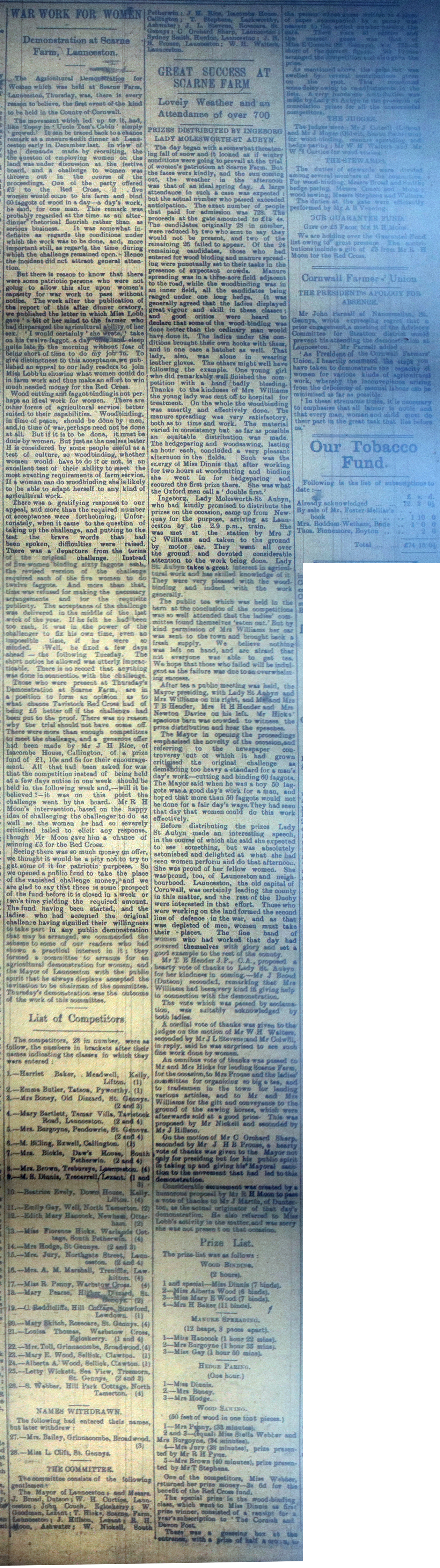 Scarne Demonstration Article March 11th, 1916