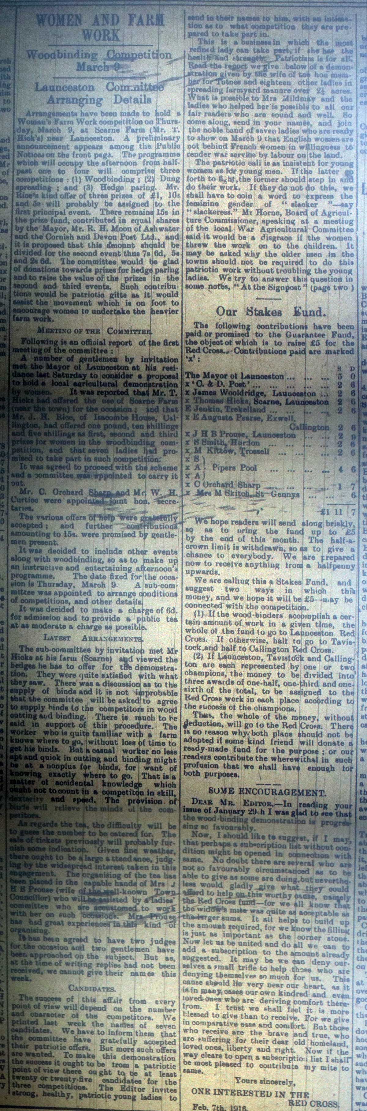Woodbinding Article February 1916