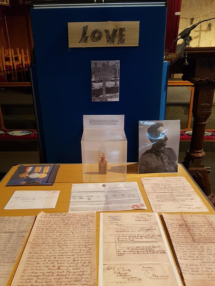 Doug Cavey's Display at Launceston WW1 100 November 2018