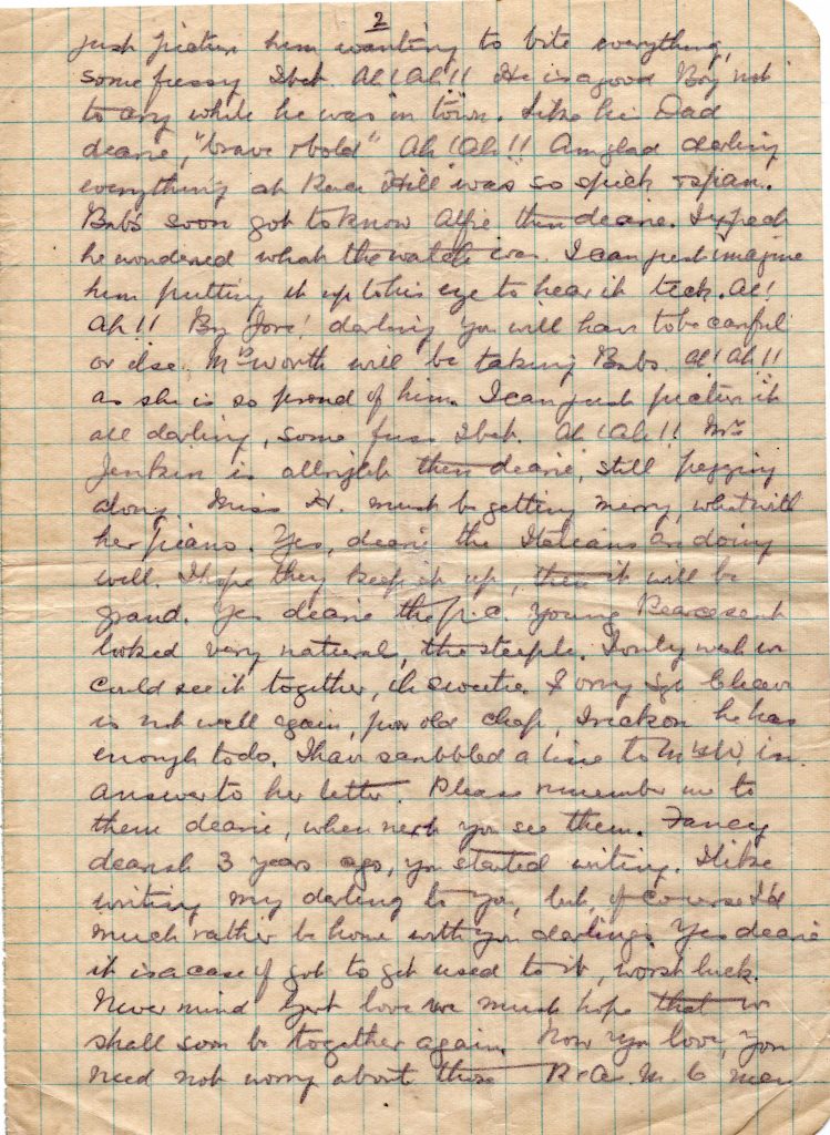 Doug Cavey's last letter to his wife August 29th, 1917