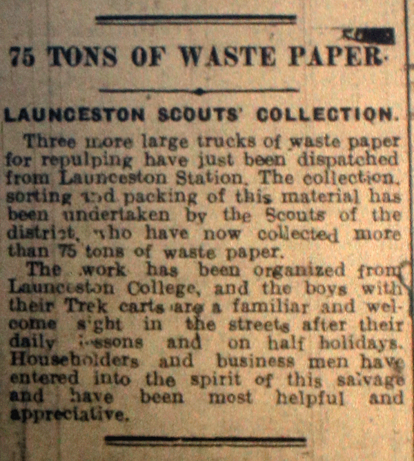 75 tons of Waste Collected, March 22nd, 1941.