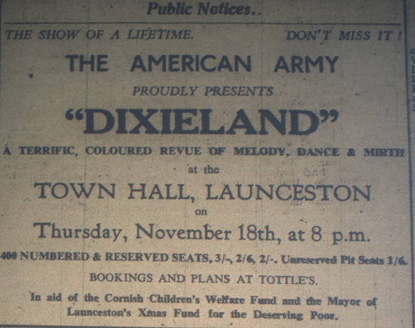 American Army Concert November 18th, 1943.