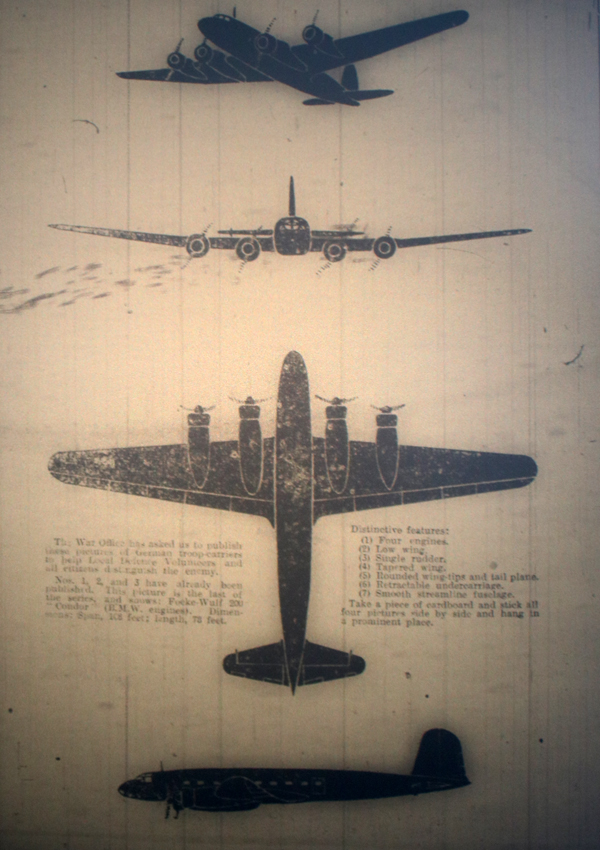 Indentifying the enemy plane 1940.