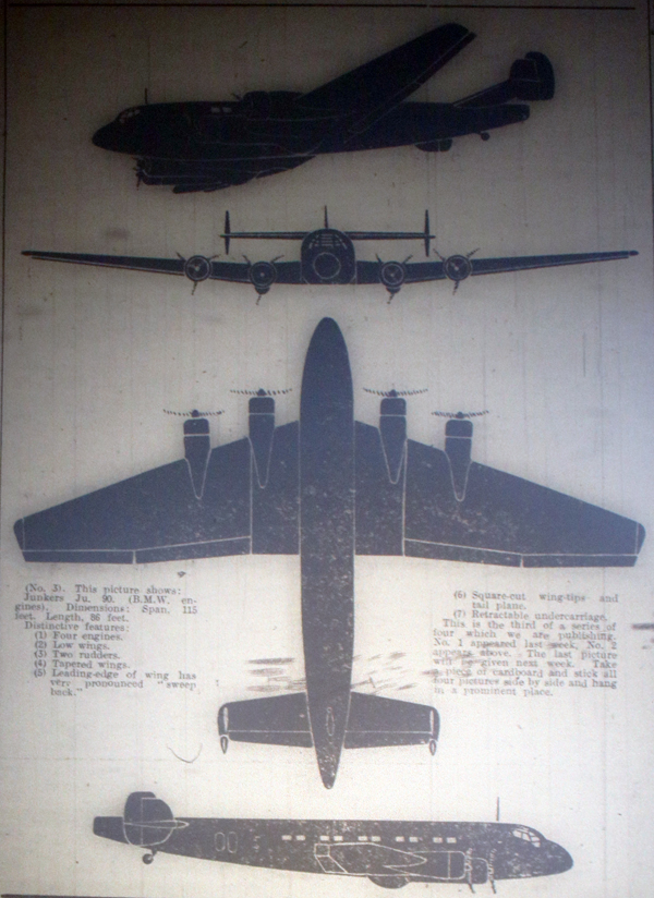 Indentifying the enemy plane 1940.