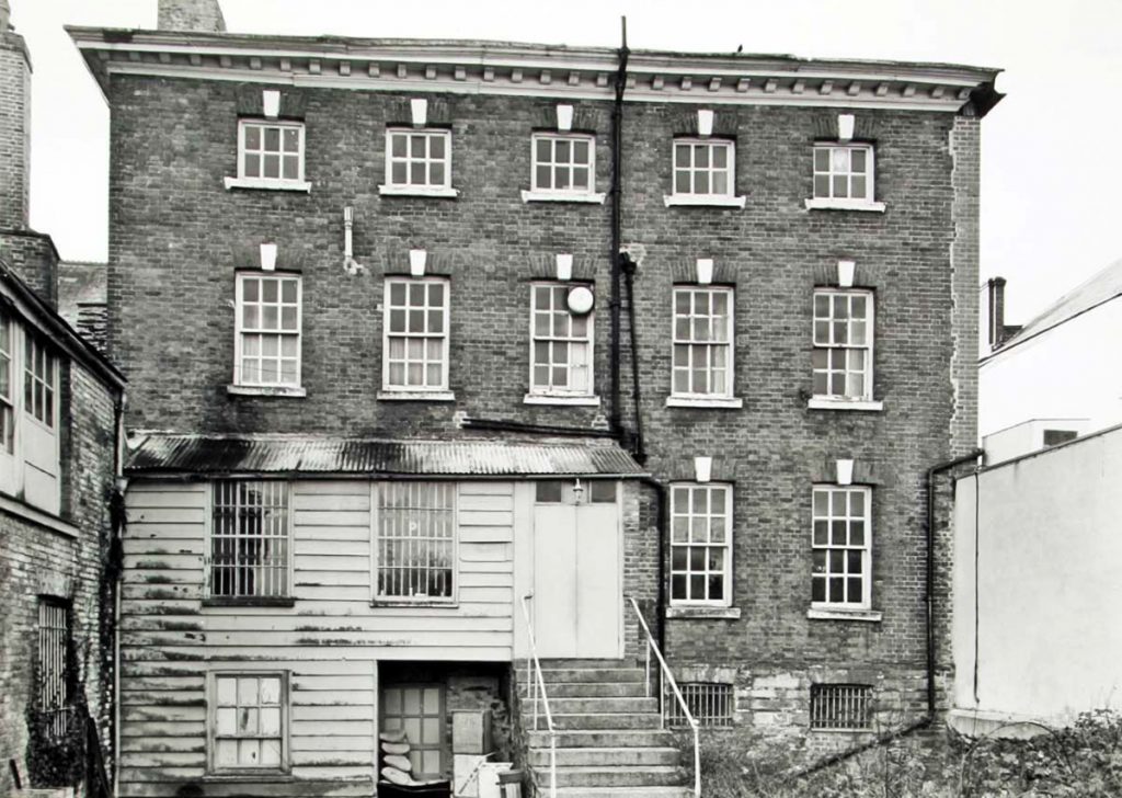 The rear of 5 and 7 Southgate Street in 1969.