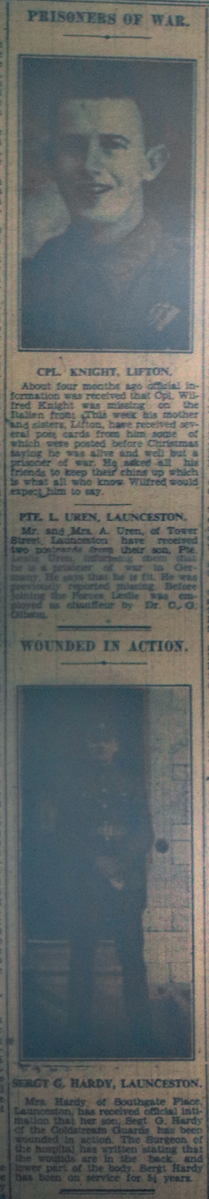 Launceston POW's March 10th, 1944.