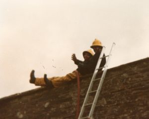Lewannick Barn Fire, 1986.