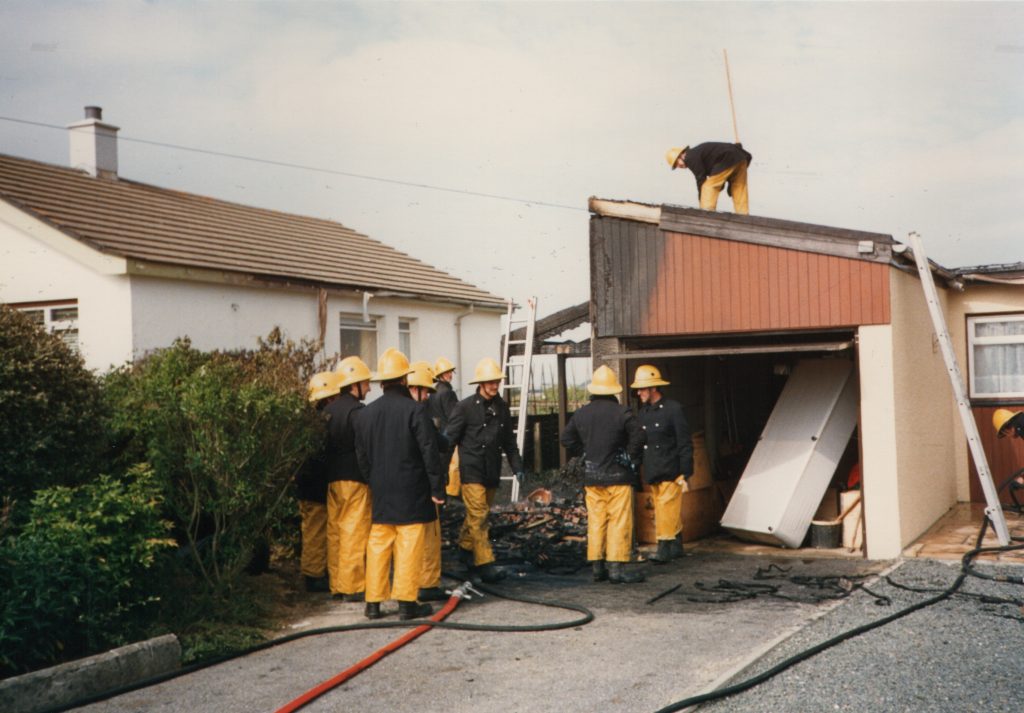 Tregaller Garage Fire, June 17th, 1988.