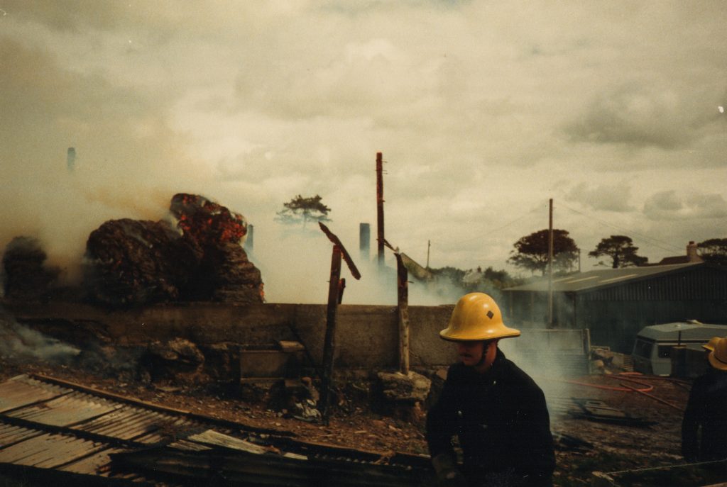 Boyton Barn Fire, August 14th, 1989.