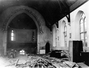 Inside the Launceston Bible Christian Chapel just before its demolition.