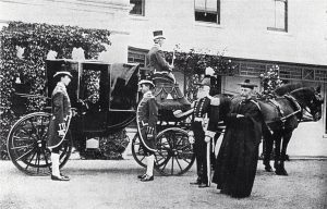 J S Tregonning the 2nd as High Sheriff of Cornwall in 1904-05 with his chaplain