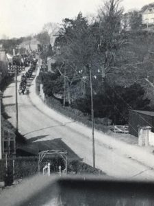 William Barriball's funeral procession in Western Road, Launceston, 1925. Photo courtesy of Linda Bushell