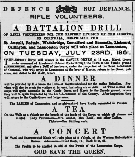 Launceston Weekly News, and Cornwall & Devon Advertiser. Saturday, July 13th 1861