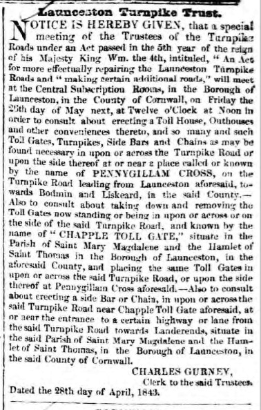 Royal Cornwall Gazette - Friday 12 May 1843