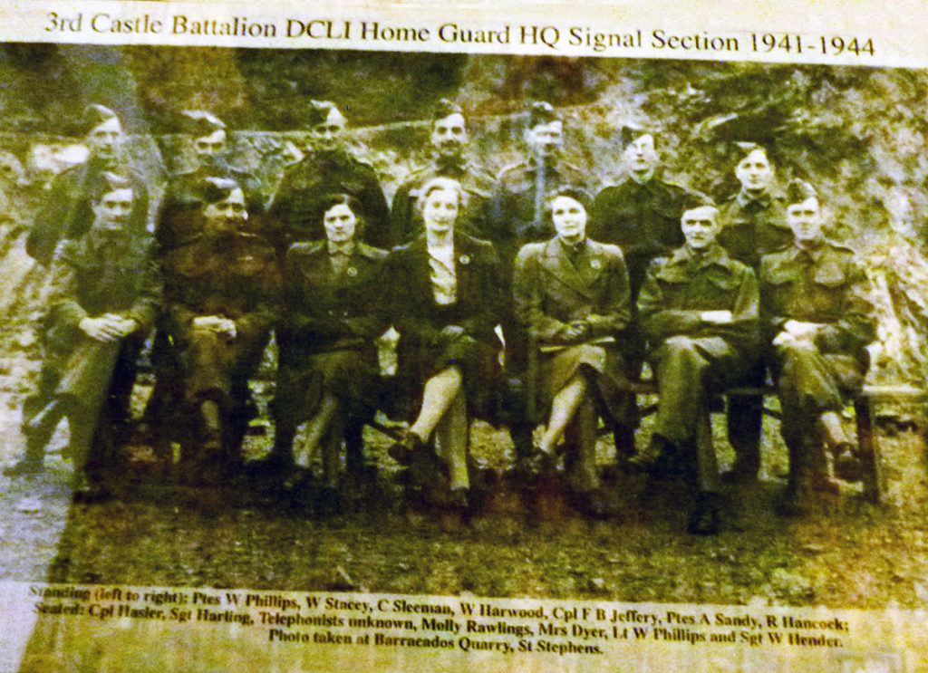 3rd Castle Battalion DCLI Home Guard HQ Signal Section 1941-44.