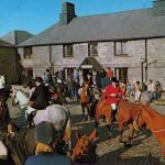 Bolventor Hunt Meet at Jamaica Inn in the 1970's.