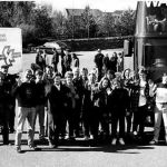 Launceston folk embarking on a trip to Romania in a small convoy with some students from Truro College. Work was carried out on a Romanian orphanage and medical supplies were also handed out etc. 1991. Photo courtesy of Chris Brown.