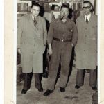 Les Stoneman, Jumbo and Alfie Perkins in the Timothy Whites store room.
