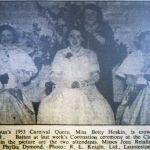 1953 Altarnun Carnival Queen.