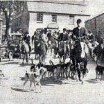 East Cornwall Hunt meet at the Kings Head in 1924.
