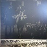 East Cornwall Hunt meet at the Rising Sun in 1957.