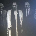 The Rev. M. P. Simcock at his induction as Vicar of Altarnun in June 1967.