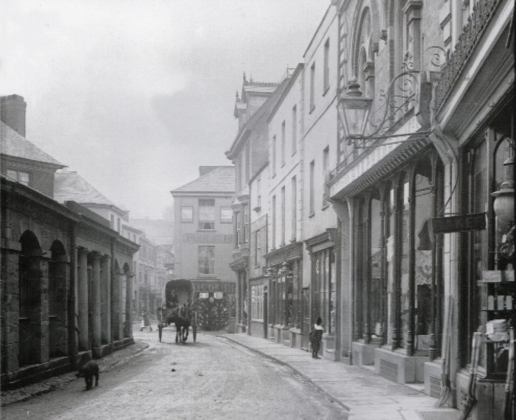 Old picture of Back Lane, Launceston