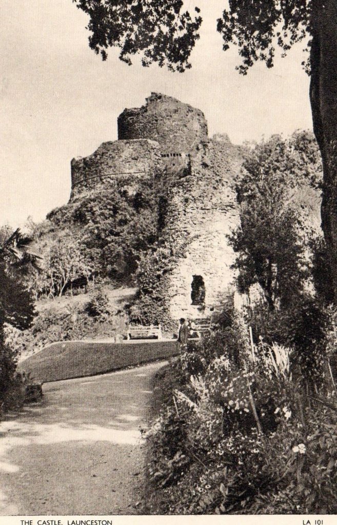 Launceston Castle in the 1950's.