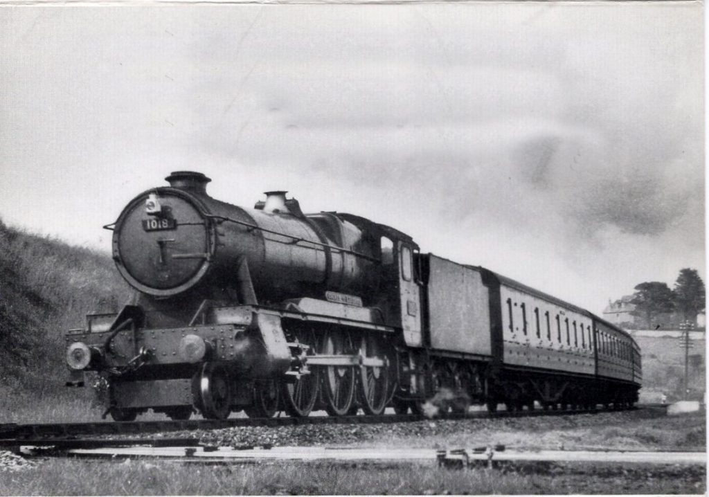 1018 passing Penwithers Junction, near Truro June 16 1958