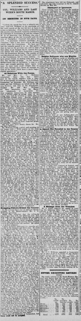 West Briton and Cornwall Advertiser - Thursday 29 April 1915