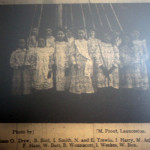1906 Maypole dancers at the church bazaar.