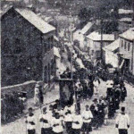 St. Cuthbert Mayne pilgrimage procession in 1925 coming up St. Thomas Road.