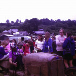 1966 Water Fair with a group on a 1926 Clyno car chassis in Wonnacott's Meadow. Photo courtesy of Chris Gynn. 1966 Launceston Water Fair with a group on a 1926 Clyno car chassis in Wonnacott's Meadow.