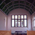 The commemorative window to the College's WW1 fallen.