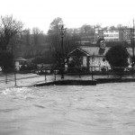Flooded Kensey December 1980. Flooded Kensey December 1980.