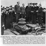 HMS Vigilant plaque ceremony January 1945.