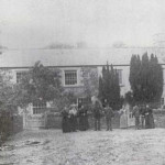 Hendra Green Farm, St. Stephens with the Gillbard family posing outside.